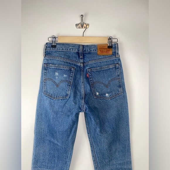 Levi's Wedgie Icon Fit Jeans Distressed Partner In Crime High Rise 22861-0024 24 - Picture 6 of 14